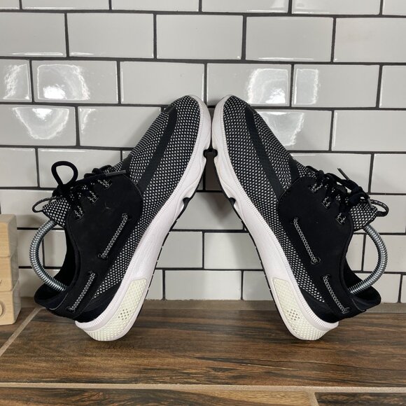 Sperry 7 Seas 3 Eye Womens Size 8.5 Shoes Black White Lightweight Sport Sneakers - Picture 8 of 15